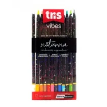 Lápis De Cor Vibes Noturna C/ 12 Cores  UN. - Tris