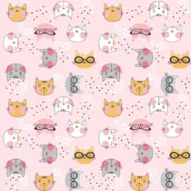 Saco Estampado Gatinho G4 60 cm X 90 cm  - Cromus