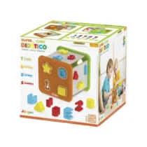 Cubo Didático Formas, Letras E Números Mdf  - Jungee (2+)