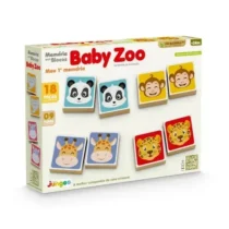 Jogo Da Memória Em Blocos Mdf Baby Zoo 18 Pçs.  - Jungee (2+)
