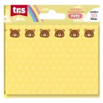 Bloco Adesivo Holic Fofy Amarelo 100 mm X 75 mm C/ 30 UN. - Tris