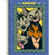 Caderno Espiral Rei Leão Scar 80 Fls.  - Tilibra
