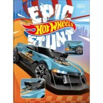 Caderno Brochura Hot Wheels Azul 80 Fls.  - Tilibra