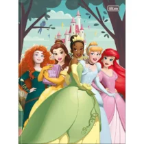 Caderno Brochura Princesas Disney 80 Fls.  - Tilibra