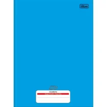 Caderno Brochura Caligrafia Azul D+ C/ Margem Vermelha C/ 96 Fls.  - Tilibra