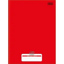 Caderno Brochura Caligrafia Vermelho D+ C/ Margem Vermelha C/ 96 Fls.  - Tilibra