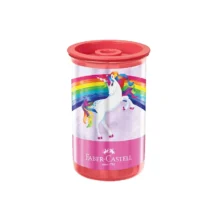 Apontador Unicórnio Rosa C/ Depósito C/ 1 Furo UN. - Faber-Castell