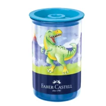 Apontador Dinossauro Azul C/ Depósito C/ 1 Furo UN. - Faber-Castell
