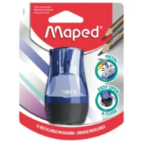 Apontador Tonic Metal Azul C/ Depósito C/ 2 Furos UN. - Maped