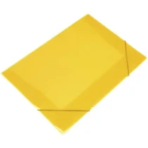 Pasta C/ Elástico Ofício Fina Amarelo 235 mm X 335 mm  - Polibras