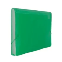 Pasta Sanfonada Verde A4 38 mm X 230 mm X 330 mm C/ 12 Div.  - Polibras