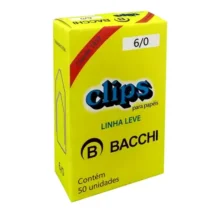 Clips 6/0 Metálicos C/ 50 UN. - Bacchi