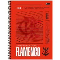 Caderno Flamengo Vermelho C/ 10 Mat. C/ 160 Fls.  - Foroni