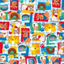 Saco Estampado Animais G4 60 cm X 90 cm  - Cromus