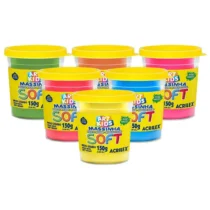 MASSA DE MODELAR SOFT 150 G UN. - ACRILEX ( CORES DIVERSAS )