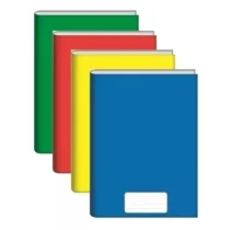 Caderno Capa Dura Broc. Grande Liso 80 Fls - Tilibra (Cores Sortidas)