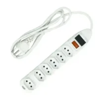 Filtro De Linha Branco C/ 6 Tomadas 0,7 m UN. - Bestfer