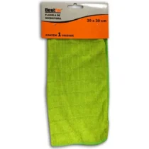 Flanela De Microfibra Verde 30 cm X 30 cm UN. - Bestfer