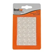Adesivo Anti Impacto Transparente 12 mm 16 G C/ 24 Pçs. - Bestfer