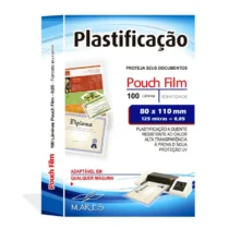 Plástico P/ Plastificação 80 mm X 110 mm 125 Micras C/ 100 UN. - Mares