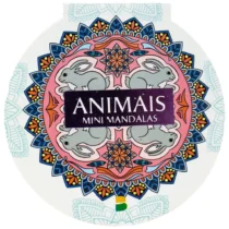 Livro De Colorir Mini Mandalas Animais UN. - Brasileitura
