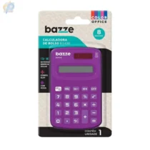 Calculadora De Bolso Mini B3408 Roxa UN. - Bazze