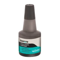 Tinta Carimbo 40 ML Preta UN. - Bazze