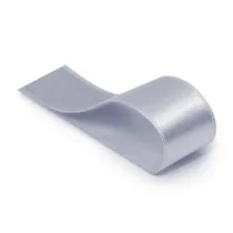 Fita De Cetim Liso Prata 10,5 mm x 10 m UN. - Cromus
