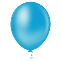 Balão De Soprar N° 9 Azul Liso C/ 50  - Pic Pic