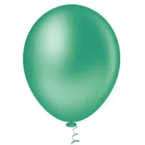 Balão De Soprar N° 9 Verde Liso C/ 50  - Pic Pic