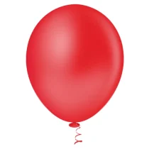 Balão De Soprar N° 9 Vermelho Liso C/ 50  - Pic Pic