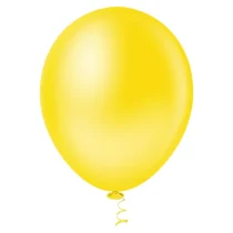 Balão De Soprar N° 9 Amarelo Liso C/ 50  - Pic Pic