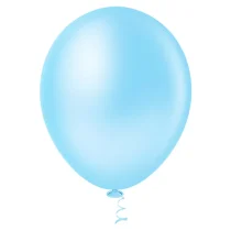 Balão De Soprar N° 9 Azul Claro Liso C/ 50  - Pic Pic