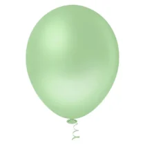 Balão De Soprar N° 9 Verde Eucalipto Liso C/ 50  - Pic Pic