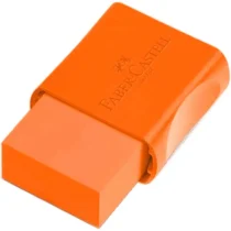 Borracha Max Neon Laranja C/ Cinta Plástica UN. - Faber-Castell