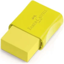 Borracha Max Neon Amarelo C/ Cinta Plástica UN. - Faber-Castell