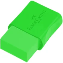Borracha Max Neon Verde C/ Cinta Plástica UN. - Faber-Castell