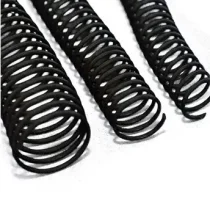 Espiral P/ Encadernação 29 mm Preto C/ 36 UN. - Mares