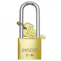 Cadeado De Latão Lt - 30 C/ Haste Longa 30 mm X 75 mm - Pado