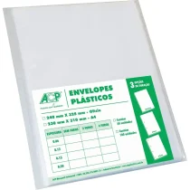 Envelope Plástico Sem Furo Oficio Médio C/ 100 UN. - Acp