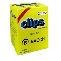 Clips 2/0 Metálicos C/ 720 UN. - Bacchi