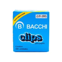 Clips 2/0 Metálicos C/ 100 UN. - Bacchi