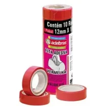 Fita Durex Vermelha 12 mm X 10 M UN. – Adelbras