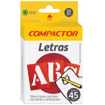 Jogo De Letras ABC 45 mm UN. - Compactor