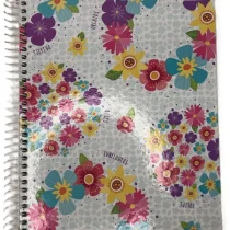 Caderno De 10 Mat. Charme Flores 160 Fls. – Tilibra