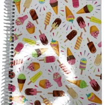 Caderno De 10 Mat. Spice Sorvetes e Doces 160 Fls. - Tilibra