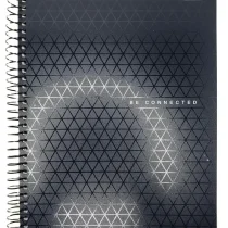 Caderno Neon Be Connected Azul 10 Mat. 160 Fls. - Tilibra