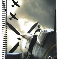 Caderno Air Attack Verde 10 Mat. 160 Fls. - SD