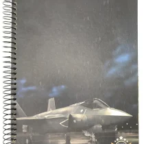 Caderno Air Attack Preto 10 Mat. 160 Fls. - SD