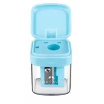 Apontador Minibox C/ Depósito Azul UN. - Faber Castell